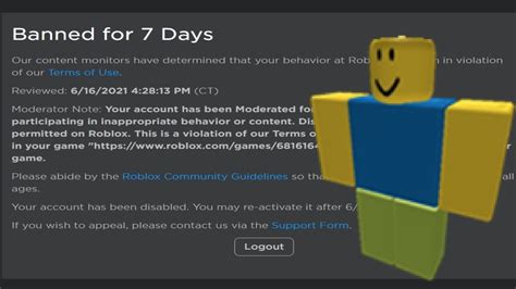 Image result for Roblox Ban SpeedRun