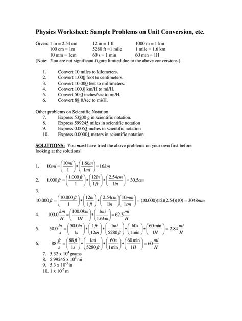 Image result for Printable Physics Worksheets