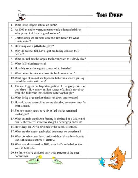 Image result for Worksheets Deep