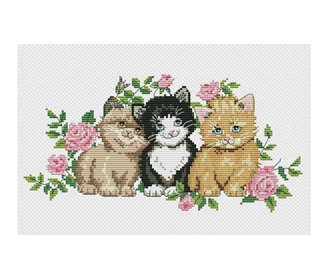 Image result for Cat Kitten Cross Stitch Patterns