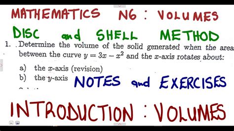 Image result for When to Use Volume by Shells and by Disk