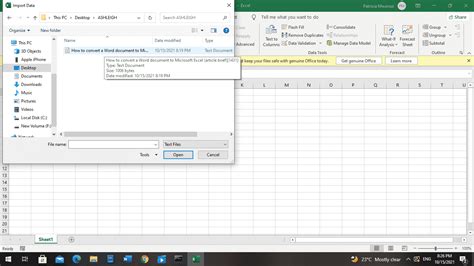Easy Way to Convert Word File to Excel に対する画像結果