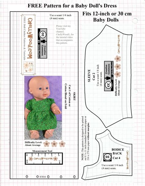 Image result for Printable Baby Doll Clothes Patterns