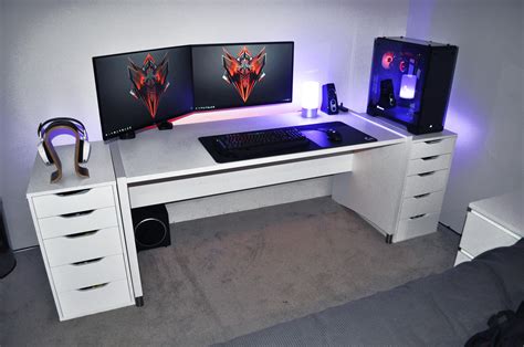 Toradh íomhá ar Corner Computer Desk Gaming Setup