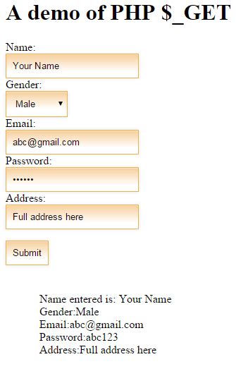 Image result for Get Method Example in PHP