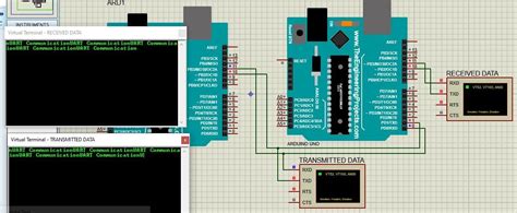 Image result for Proteus UART Two Arduino