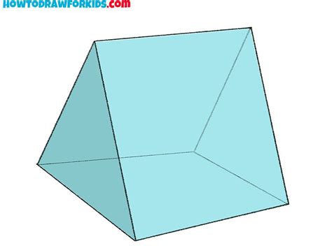Image result for Triangular Prism Black and White Drawing
