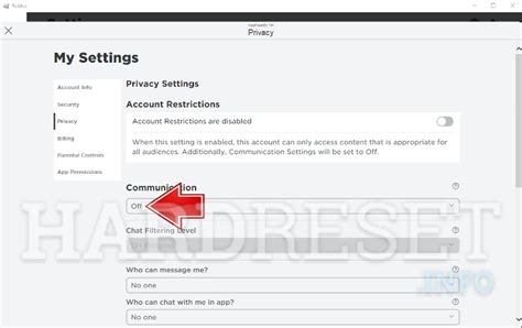 Image result for Turn Off Chat in Roblox