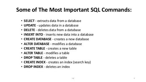Image result for Commands in DBMS
