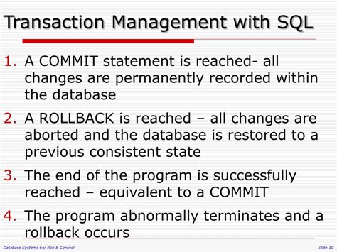 Commit Transation SQL に対する画像結果