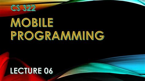 Image result for Mobile Programming PPT
