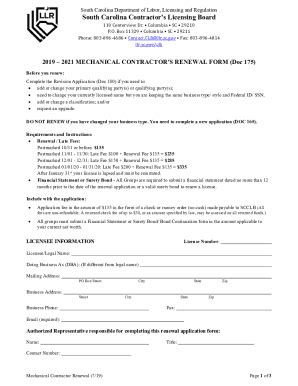 Toradh íomhá ar LLR SC.gov