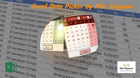 Image result for Date Picker in Exce