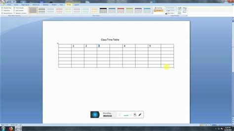 Image result for Create Time Table in WRD