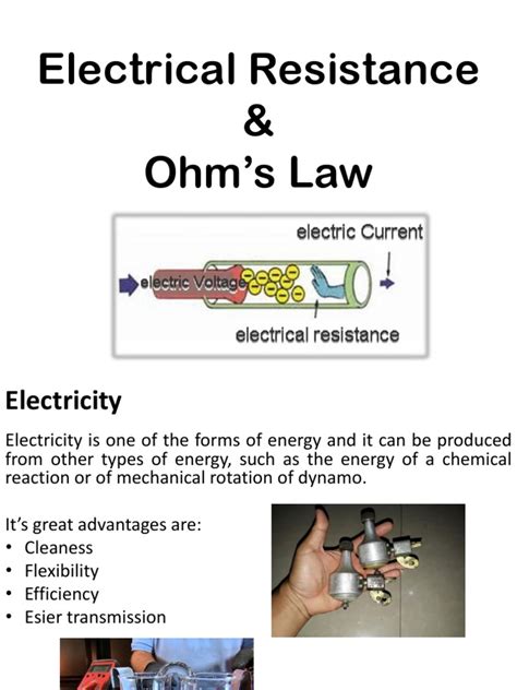 Image result for Electrical Resistance and Conductance