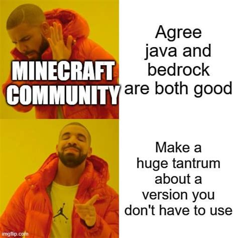 Image result for Java vs Windows 10 Minecraft Meme