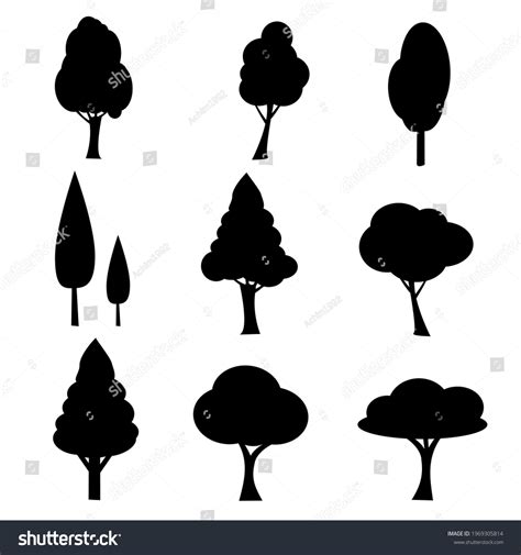 Image result for Tree Symbol Black and White