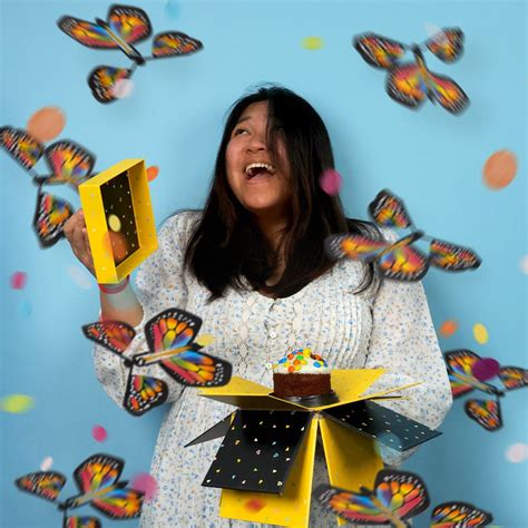 Image result for Exploding Cake Box with Butterflies