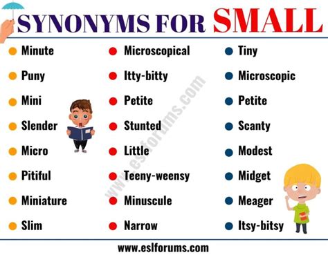 Image result for Other Words for Small