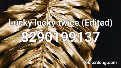 Image result for What's I'm so Lucky Roblox ID