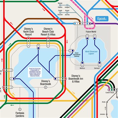 Walt Disney World Transportation Map に対する画像結果