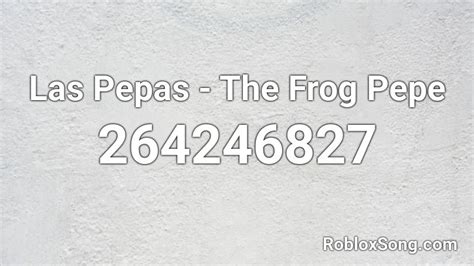 Toradh íomhá ar Pepas Roblox ID