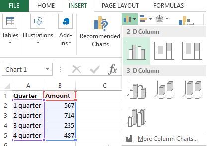 Image result for Build Chart in Excel