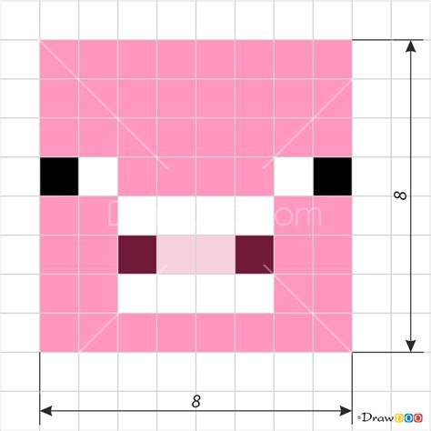 Toradh íomhá ar How to Draw Minecraft Pig