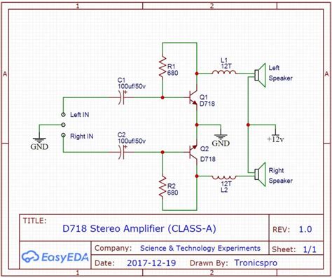 Image result for Single B688 Transistor Amplifier Circuit