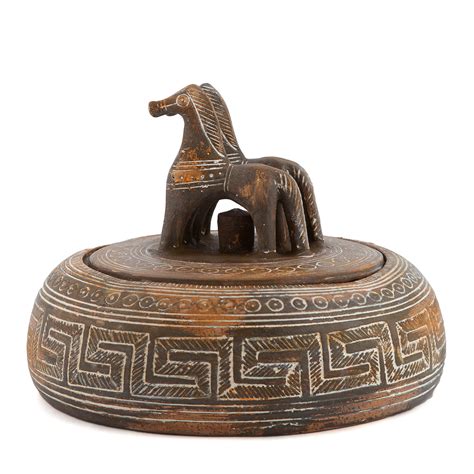 Toradh íomhá ar Pyxis Greek Vase Art