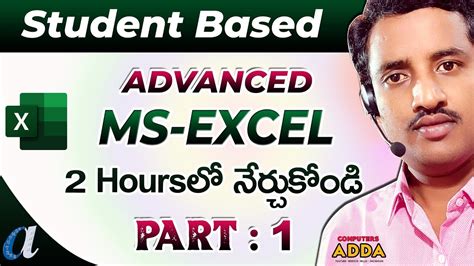 Learn MS Excel in Telugu Tutorial に対する画像結果