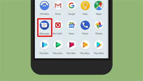 Toradh íomhá ar Android Message Icon Vector