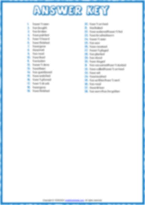 Image result for Present Perfect Tense Fill Up Worksheet