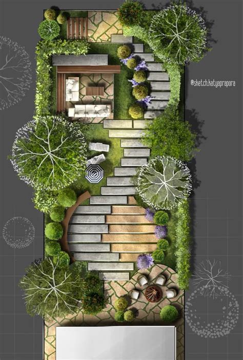 Floor plan 2D | Garden design plans, Garden design layout, Landscape ...