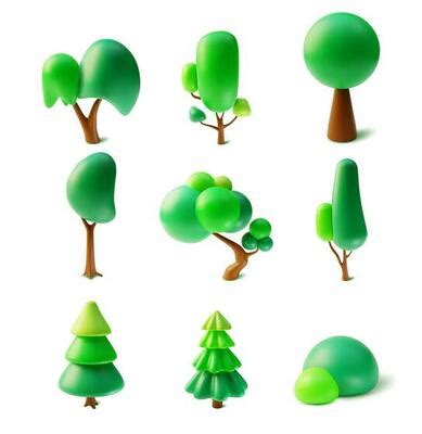 Image result for 3D Tree Vector
