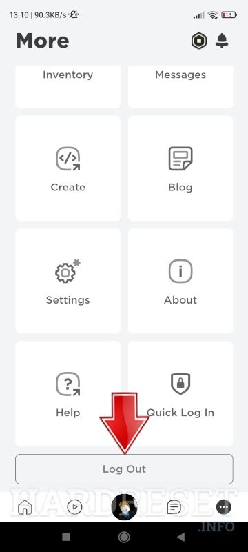 Afbeeldingsresultaten voor Log Out Roblox Account