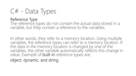 Image result for Data Type to C#