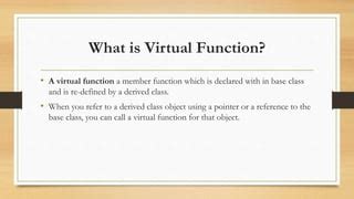 Image result for What Is a Virtual Function