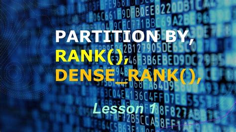 Dense Rank in SQL に対する画像結果