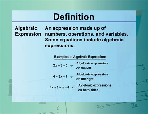 Image result for What Does an Expression Look Like in Math