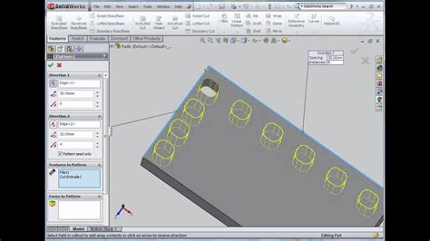 Image result for SolidWorks Linear Pattern Equation
