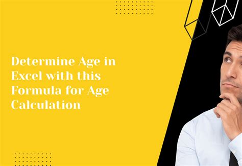 Image result for How to Formulate Age in Excel