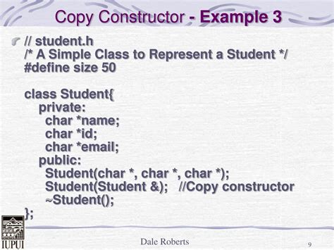 Image result for Copy Constructors in Arrays C++ Syntax