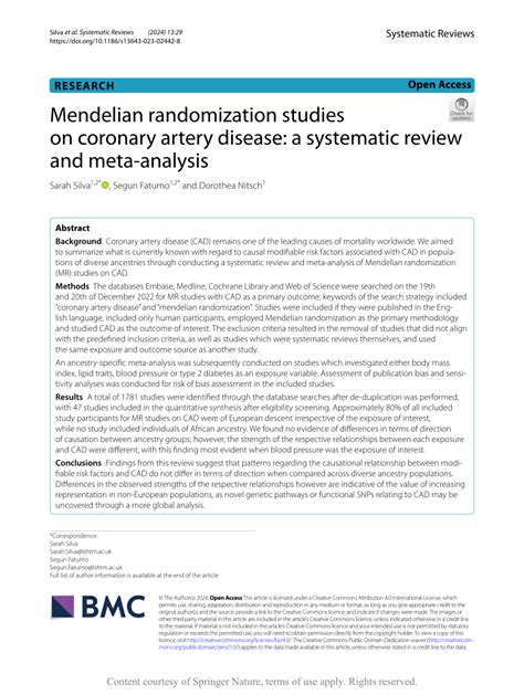 Image result for Mendelian Randomization Studies
