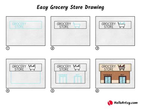 Image result for How to Draw a Store