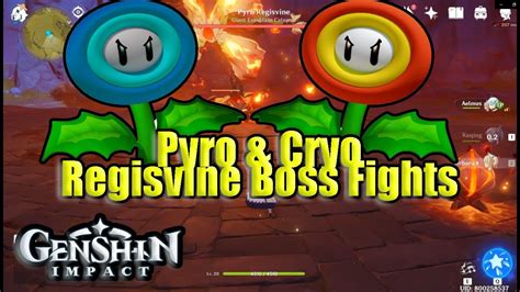 Genshin Impact| Co- Op Pyro & Cryogenic Regisvine Boss Fights - YouTube