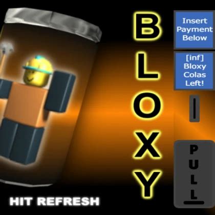 Image result for Roblox Bloxy Cola Vending Machine