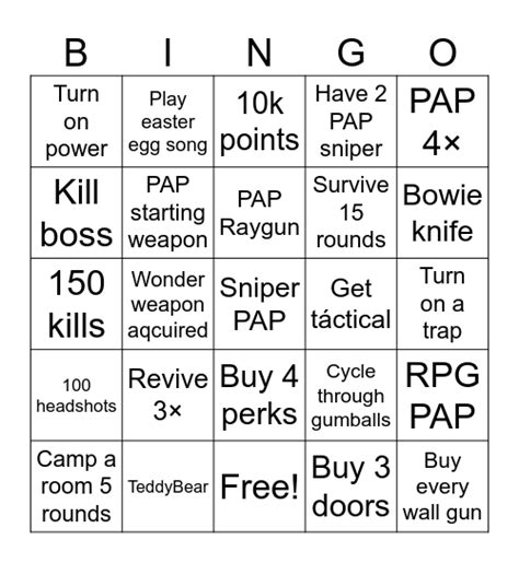 Zombie Attack Roblox Bingo Card కోసం చిత్ర ఫలితం