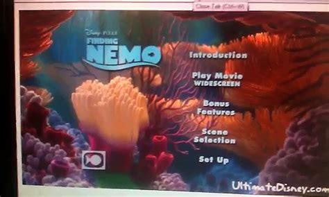 Image result for Finding Nemo 2003 Dvd Menu Walkthrough