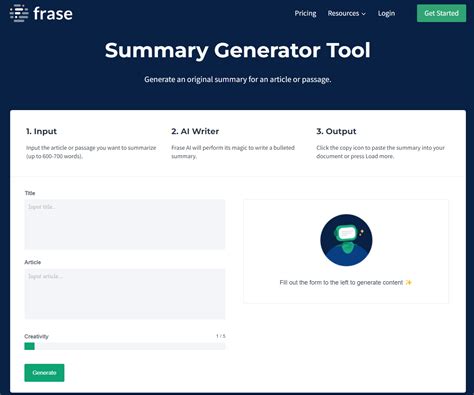 Image result for Summary Generator